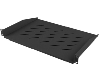 Lanberg Półka do szaf 19" 1U (czarna) - 1055059 - zdjęcie 3